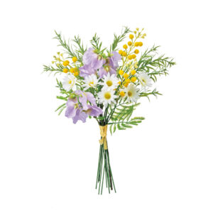 雛菊金合歡擬真花花束